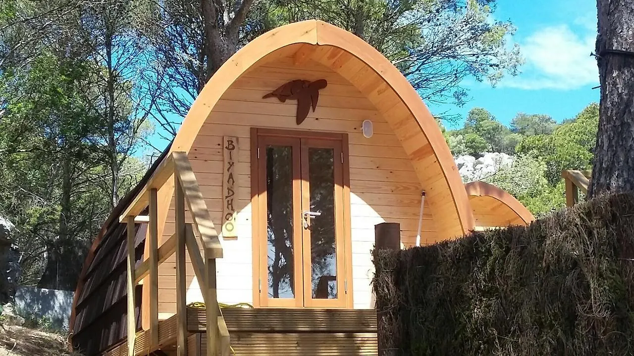 キャンプ場 Glamping Lodge Estartit レスタルティット